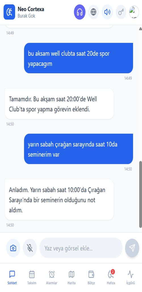 Konuşur gibi söyle